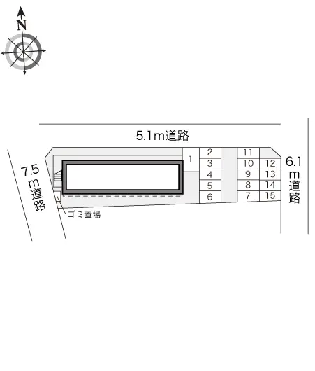 ★手数料０円★高座郡寒川町倉見　月極駐車場（LP）